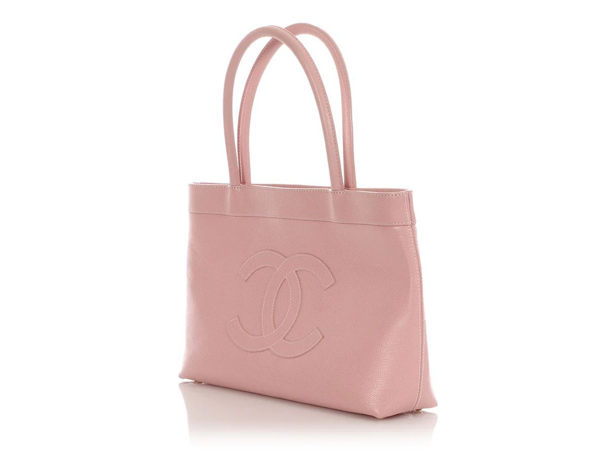 Chanel Pink Caviar Timeless Tote - Image 3