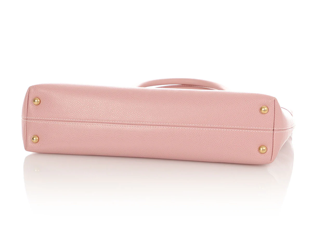 Chanel Pink Caviar Timeless Tote - Image 6