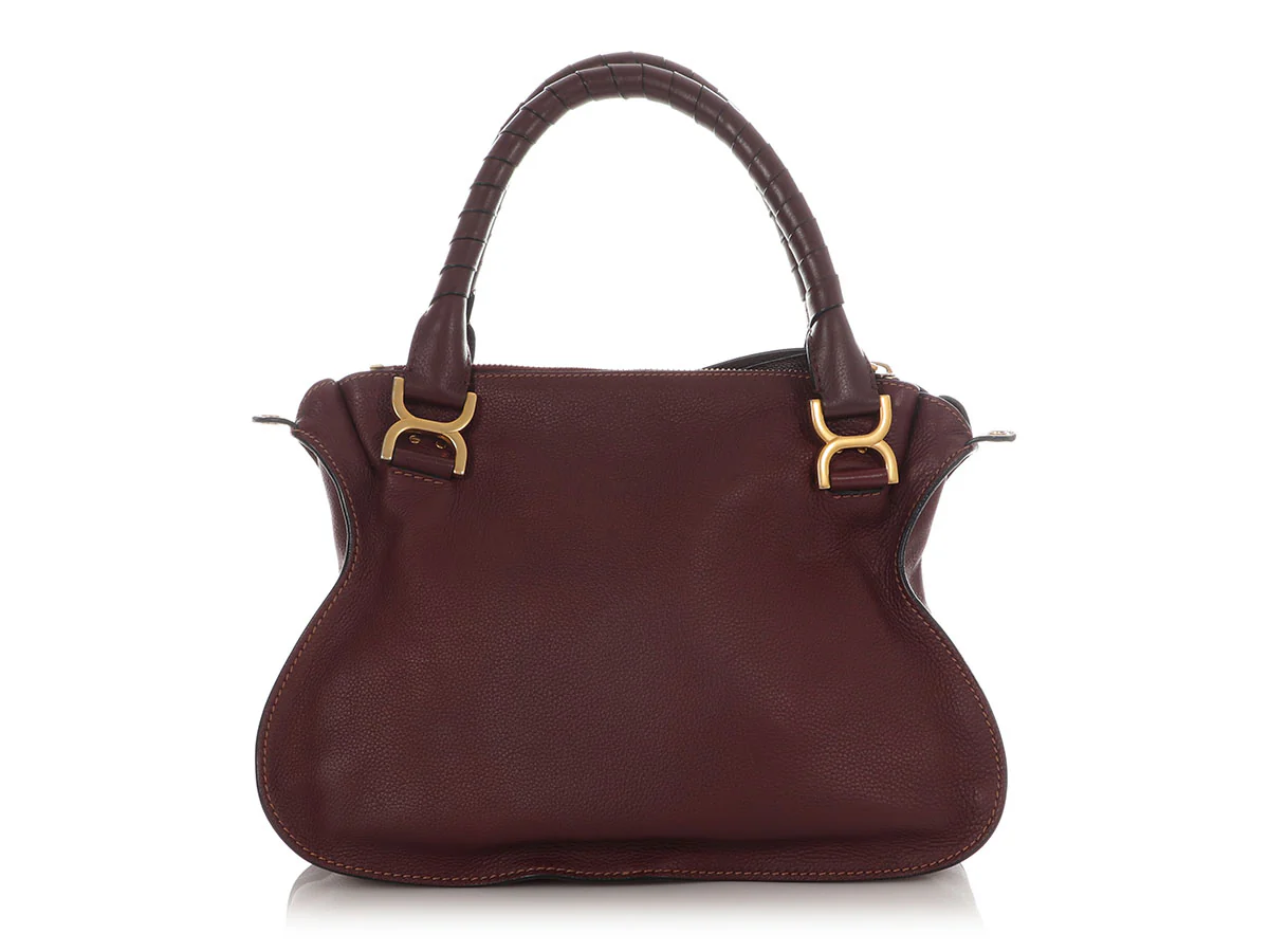 Chloe Medium Dark Velvet Marcie Satchel - Image 4