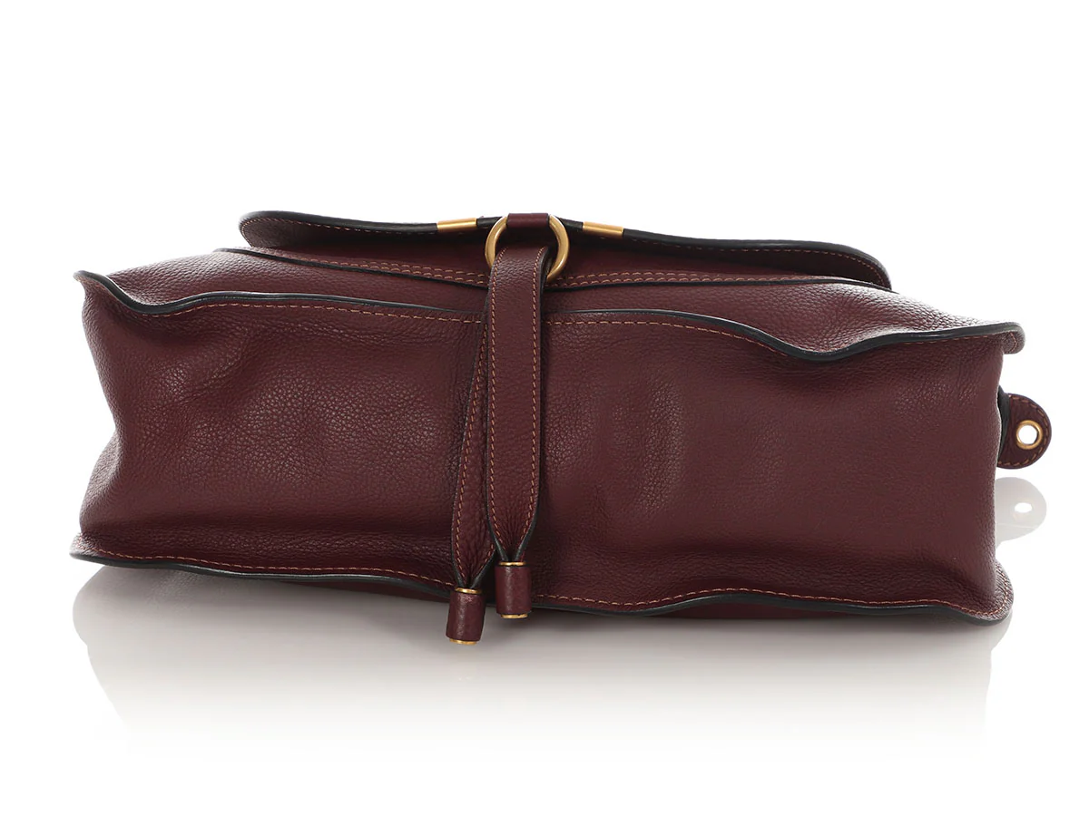 Chloe Medium Dark Velvet Marcie Satchel - Image 6
