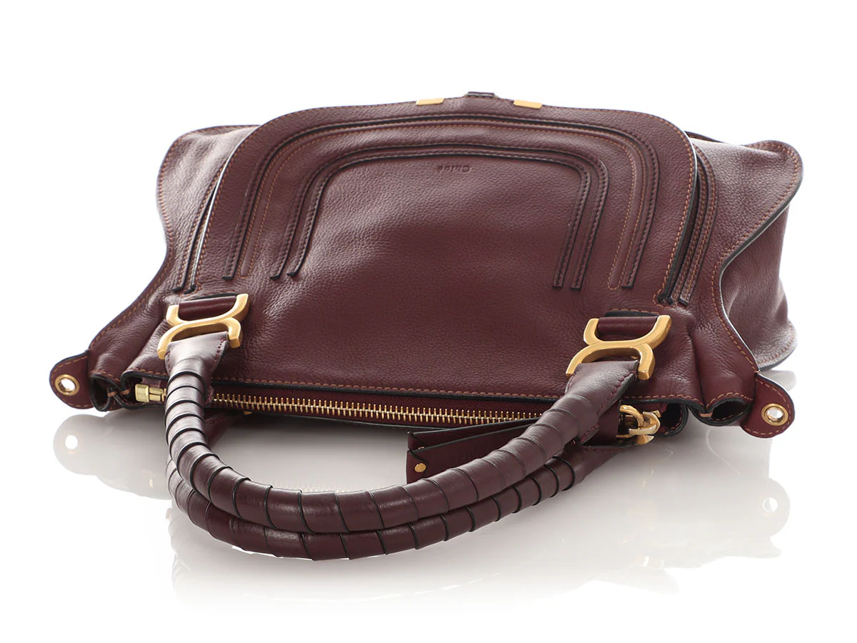 Chloe Medium Dark Velvet Marcie Satchel - Image 7