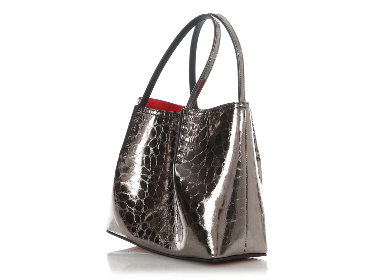 Christian Louboutin Anthracite Cabarock Spike Tote - Image 3