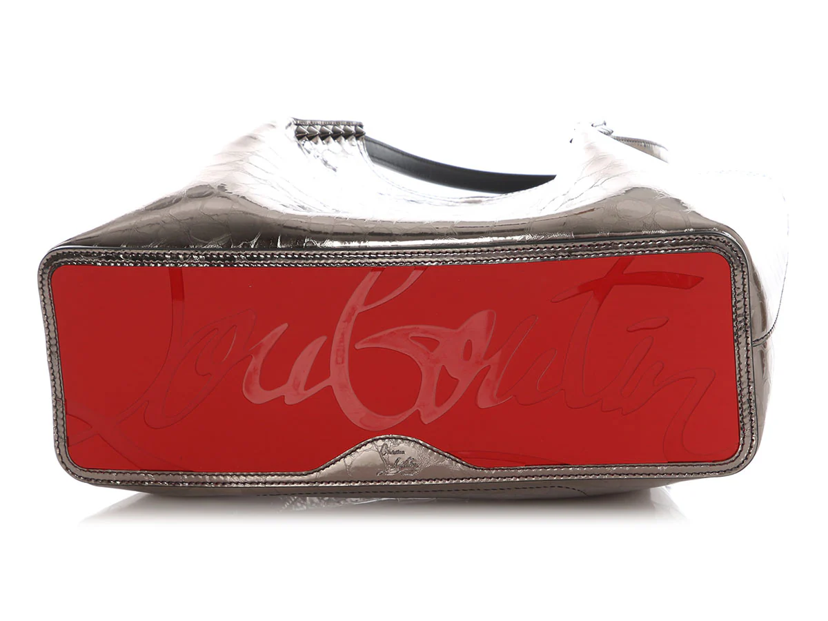 Christian Louboutin Anthracite Cabarock Spike Tote - Image 6