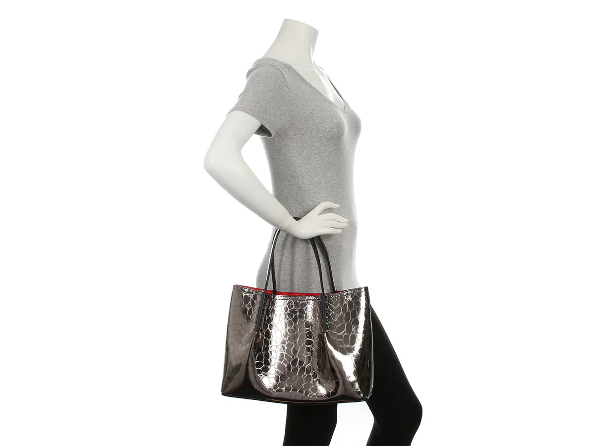 Christian Louboutin Anthracite Cabarock Spike Tote - Image 9