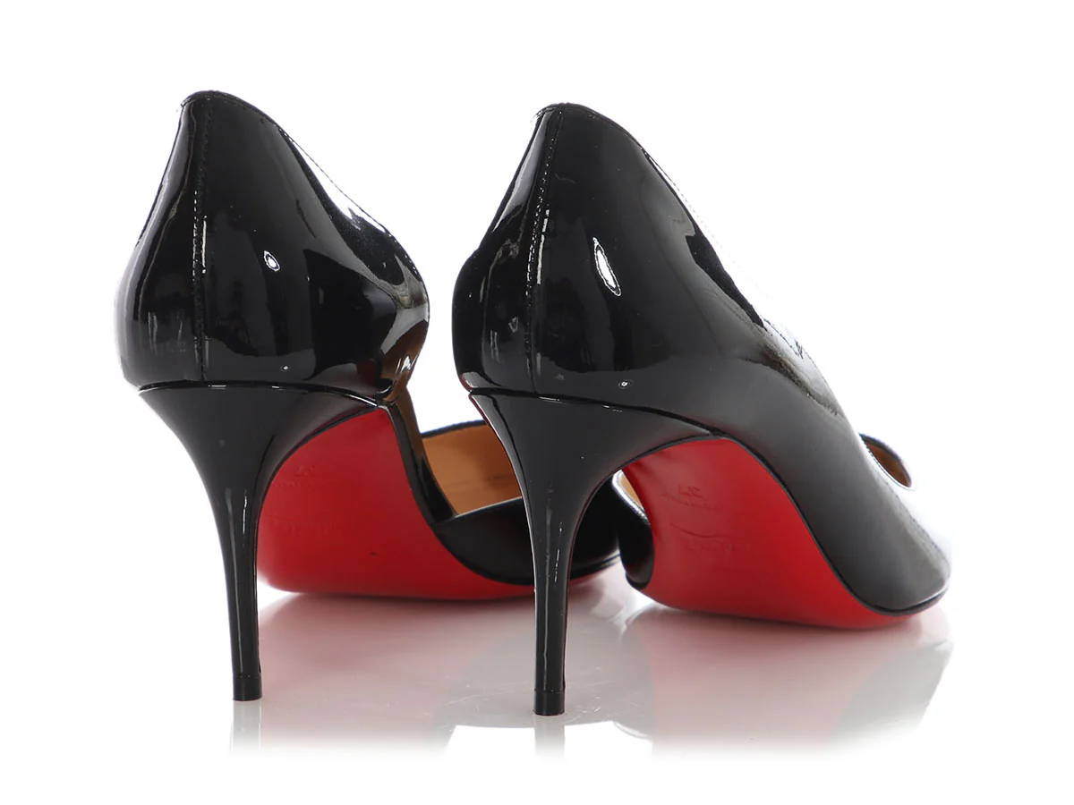 Christian Louboutin Black Patent Iriza 70 Pumps - Image 4