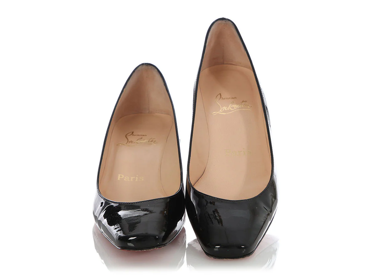 Christian Louboutin Black Patent Le Mer 45 - Image 2
