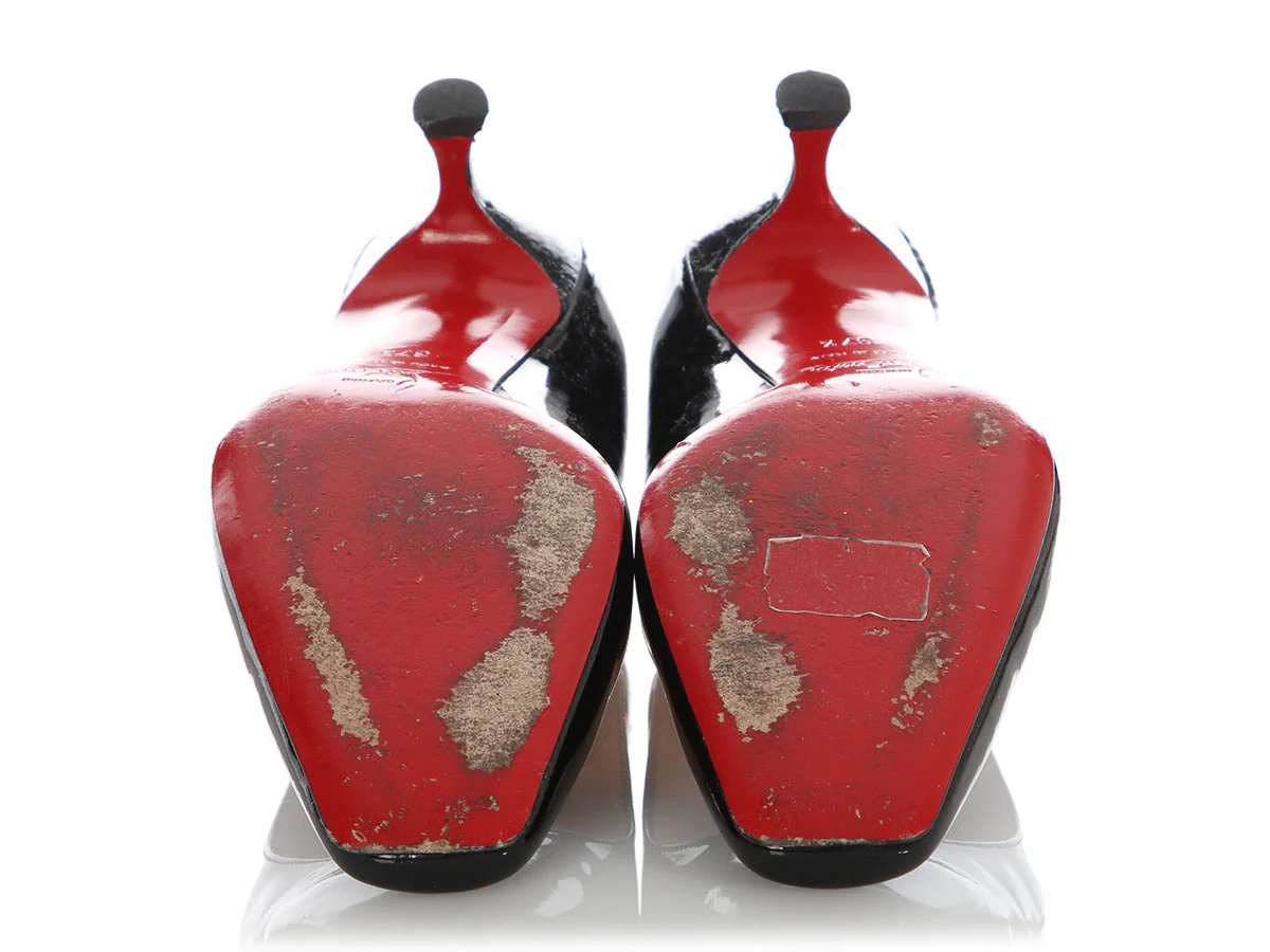 Christian Louboutin Black Patent Le Mer 45 - Image 6