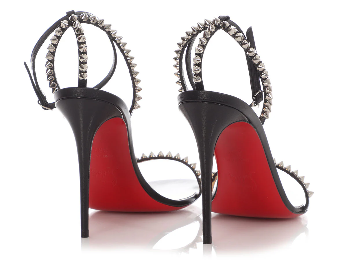 Christian Louboutin Black So Me 100 Sandals - Image 4