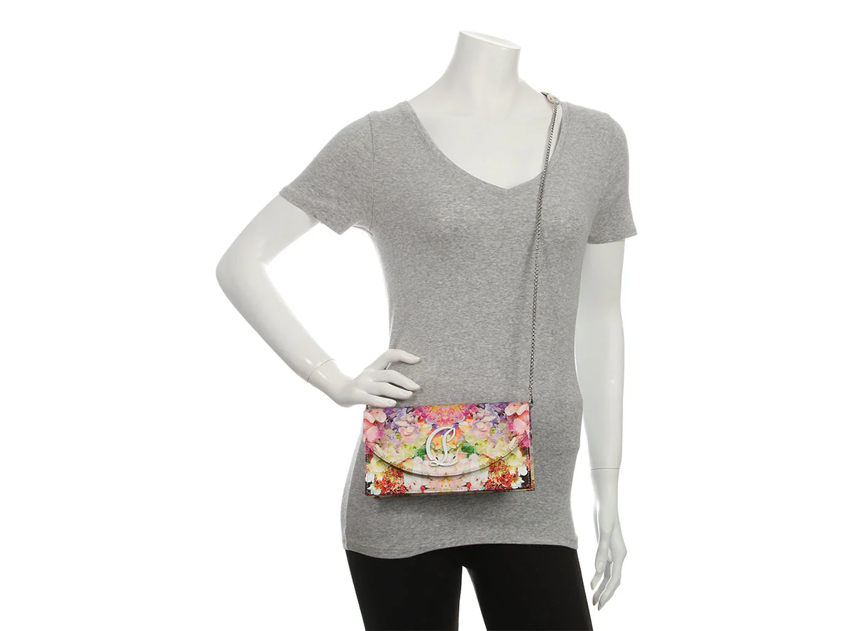 Christian Louboutin Floral Satin Loubi54 Clutch - Image 10