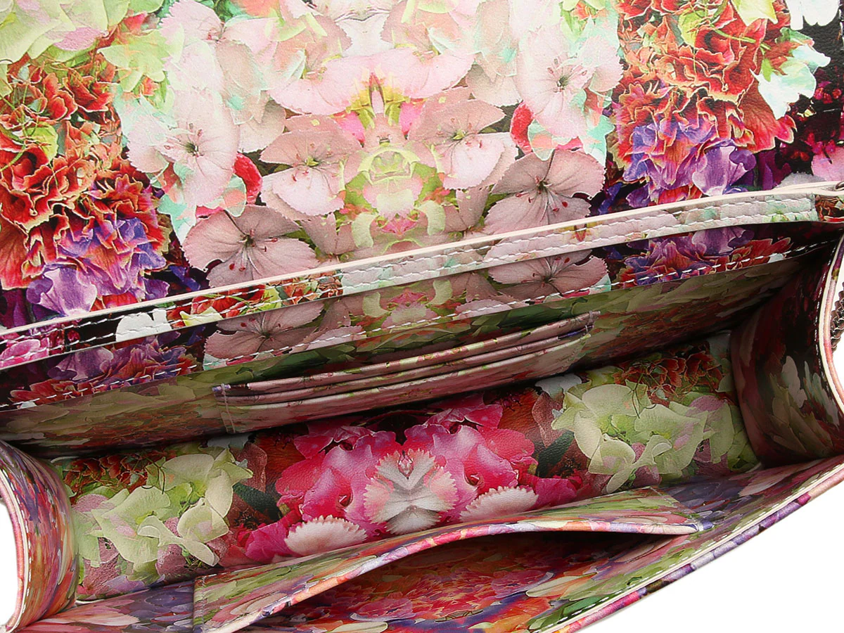 Christian Louboutin Floral Satin Loubi54 Clutch - Image 9