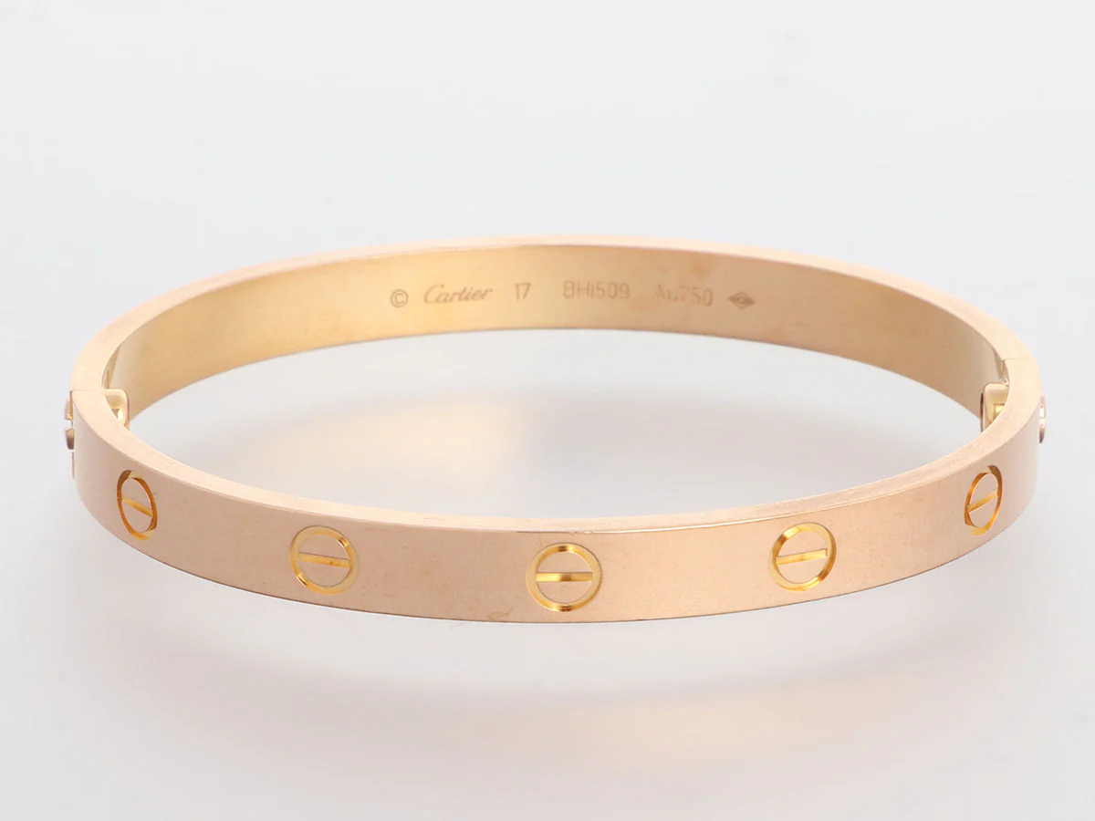 Cartier 18K Rose Gold Classic Love Bracelet 17 - Image 2