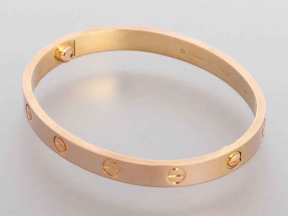 Cartier 18K Rose Gold Classic Love Bracelet 17 - Image 3
