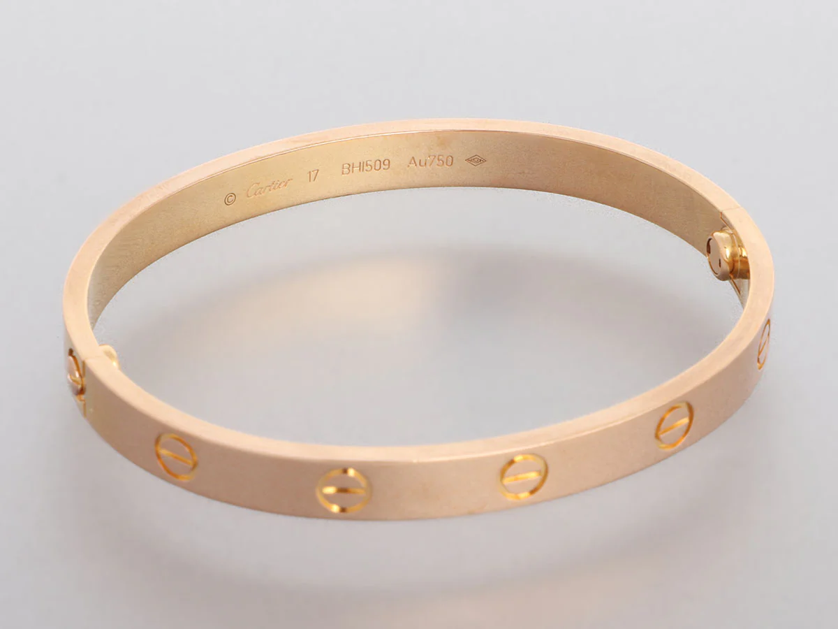 Cartier 18K Rose Gold Classic Love Bracelet 17 - Image 5