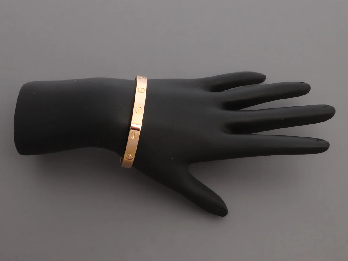 Cartier 18K Rose Gold Classic Love Bracelet 17 - Image 6