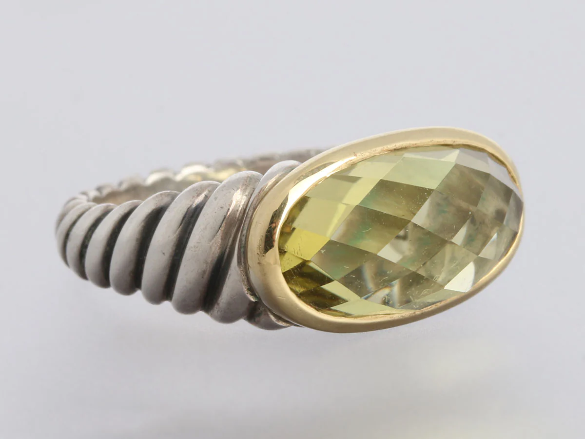 David Yurman Lemon Citrine Noblesse Ring - Image 5