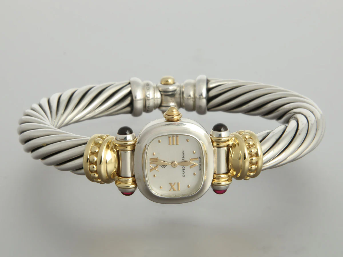 David Yurman Two-Tone Cable Bracelet Watch - Image 2