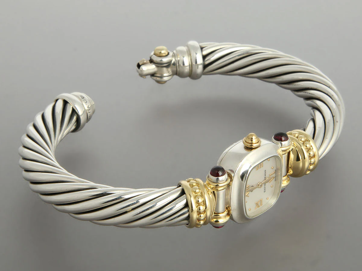 David Yurman Two-Tone Cable Bracelet Watch - Image 5