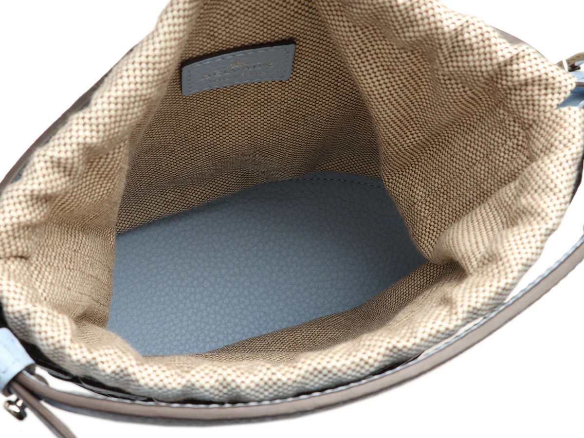 Delvaux Mini Azure Calfskin Arsenal Pin Bucket Bag - Image 9