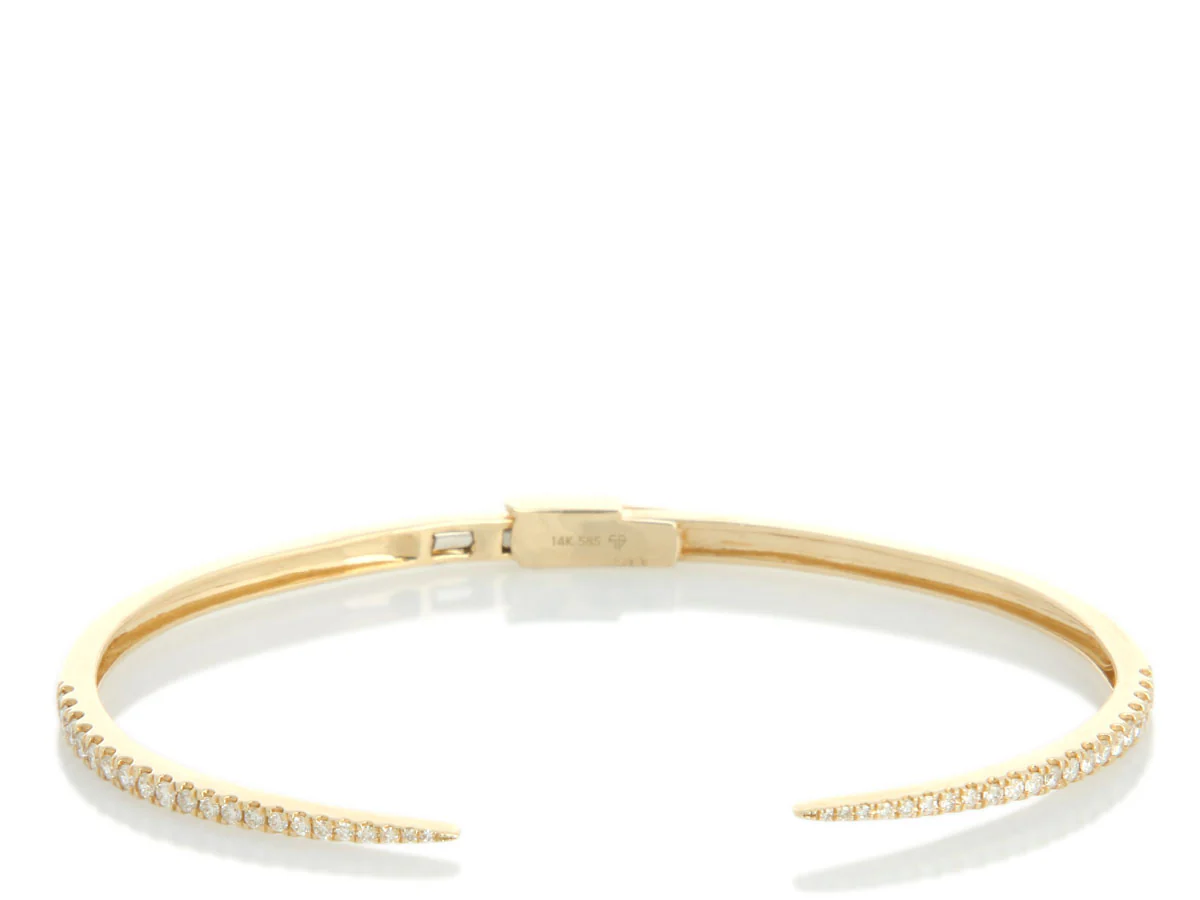 Ring Concierge 14K Yellow Gold Diamond Claw Cuff
