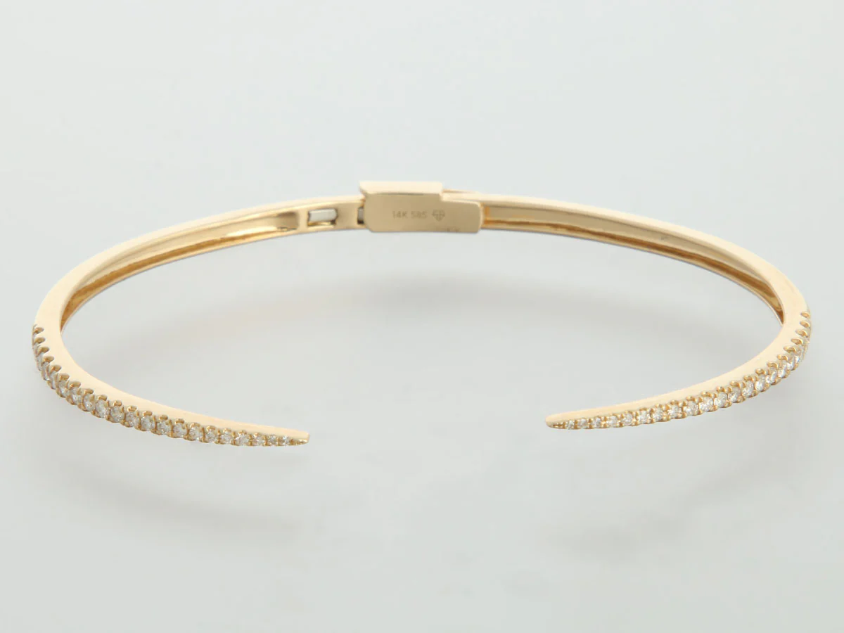 Ring Concierge 14K Yellow Gold Diamond Claw Cuff - Image 2