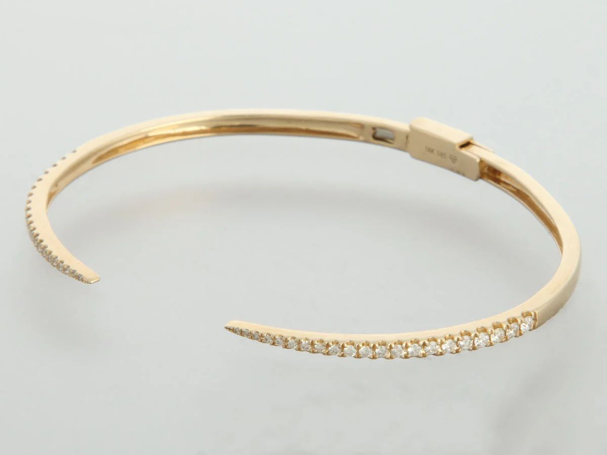 Ring Concierge 14K Yellow Gold Diamond Claw Cuff - Image 3
