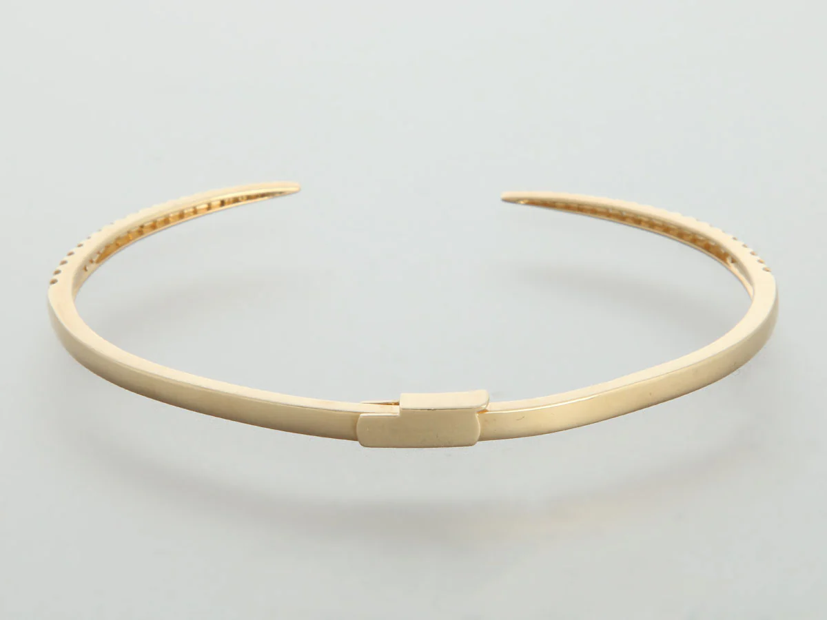 Ring Concierge 14K Yellow Gold Diamond Claw Cuff - Image 4