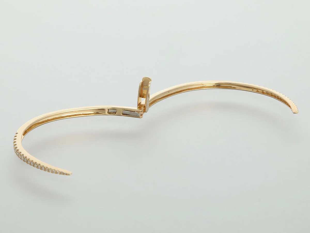 Ring Concierge 14K Yellow Gold Diamond Claw Cuff - Image 5