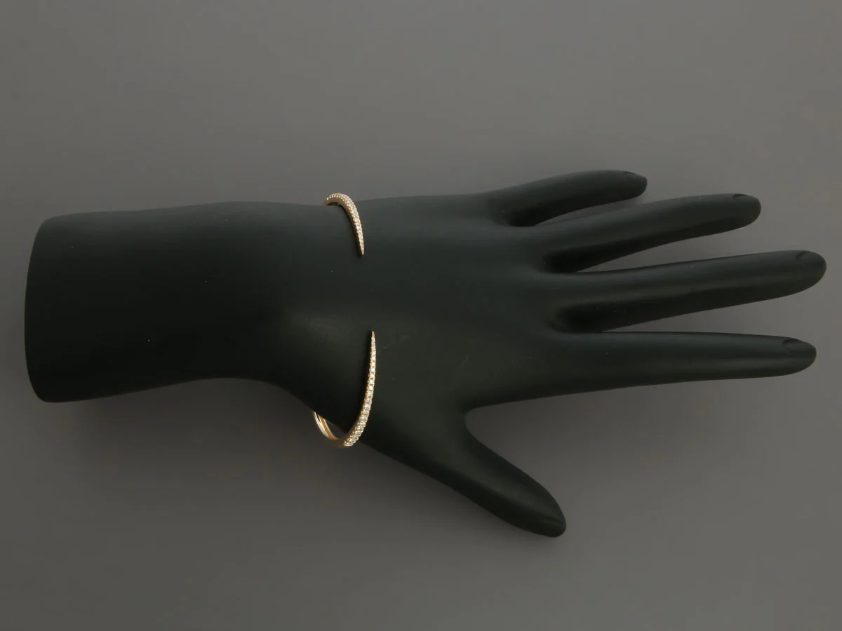 Ring Concierge 14K Yellow Gold Diamond Claw Cuff - Image 6
