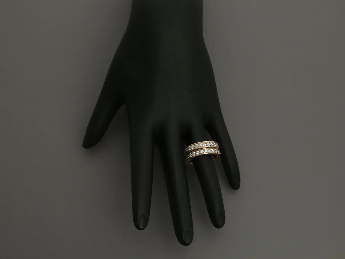 14K White Gold 2.5-Carat Diamond Eternity Band Set - Image 6