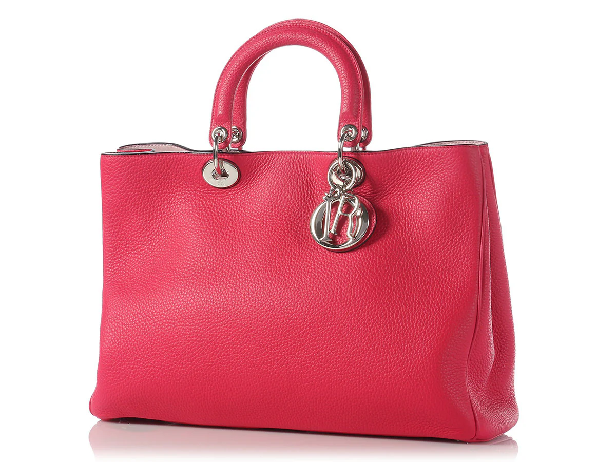 Dior Large Diorissimo Hot Pink Bag - Image 3