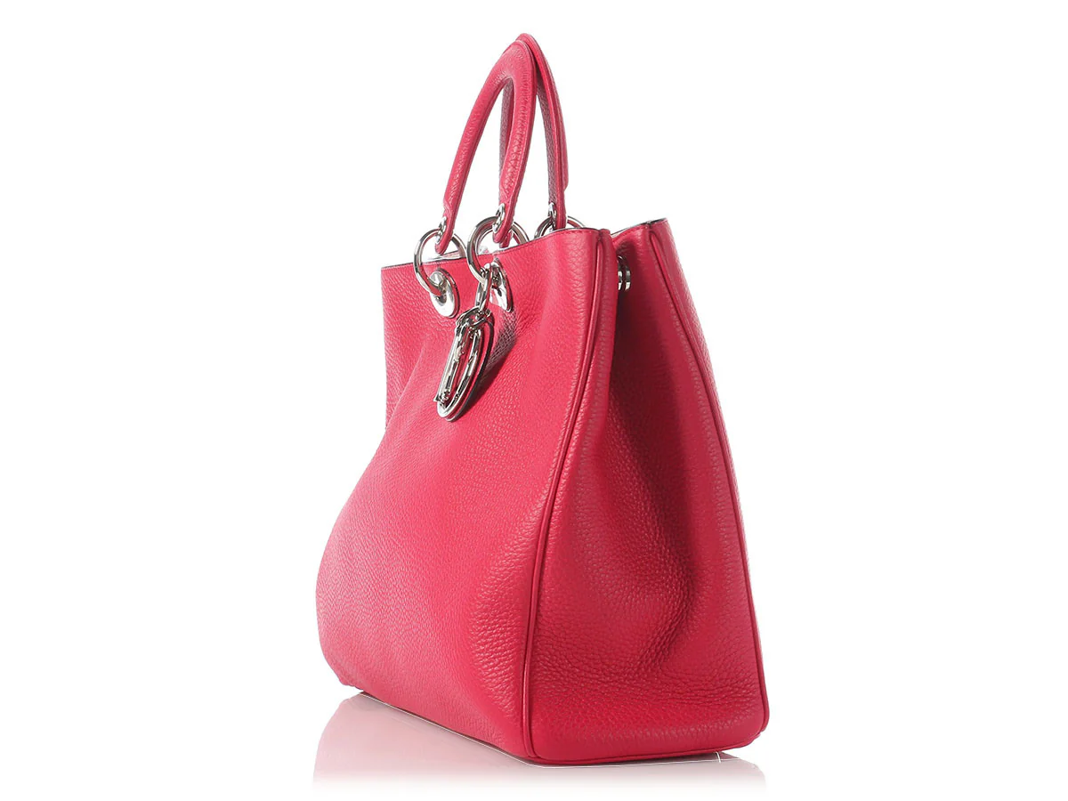 Dior Large Diorissimo Hot Pink Bag - Image 4