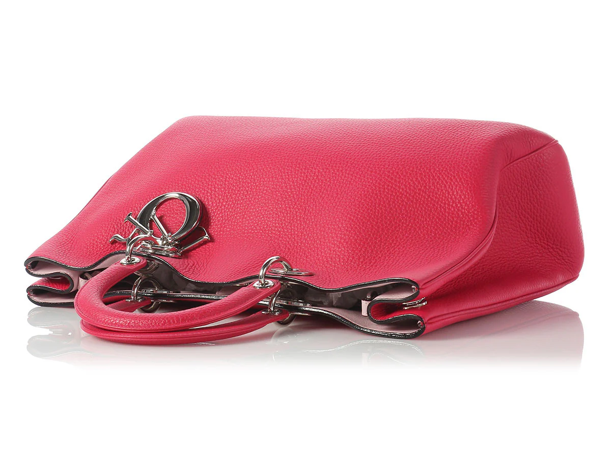 Dior Large Diorissimo Hot Pink Bag - Image 8