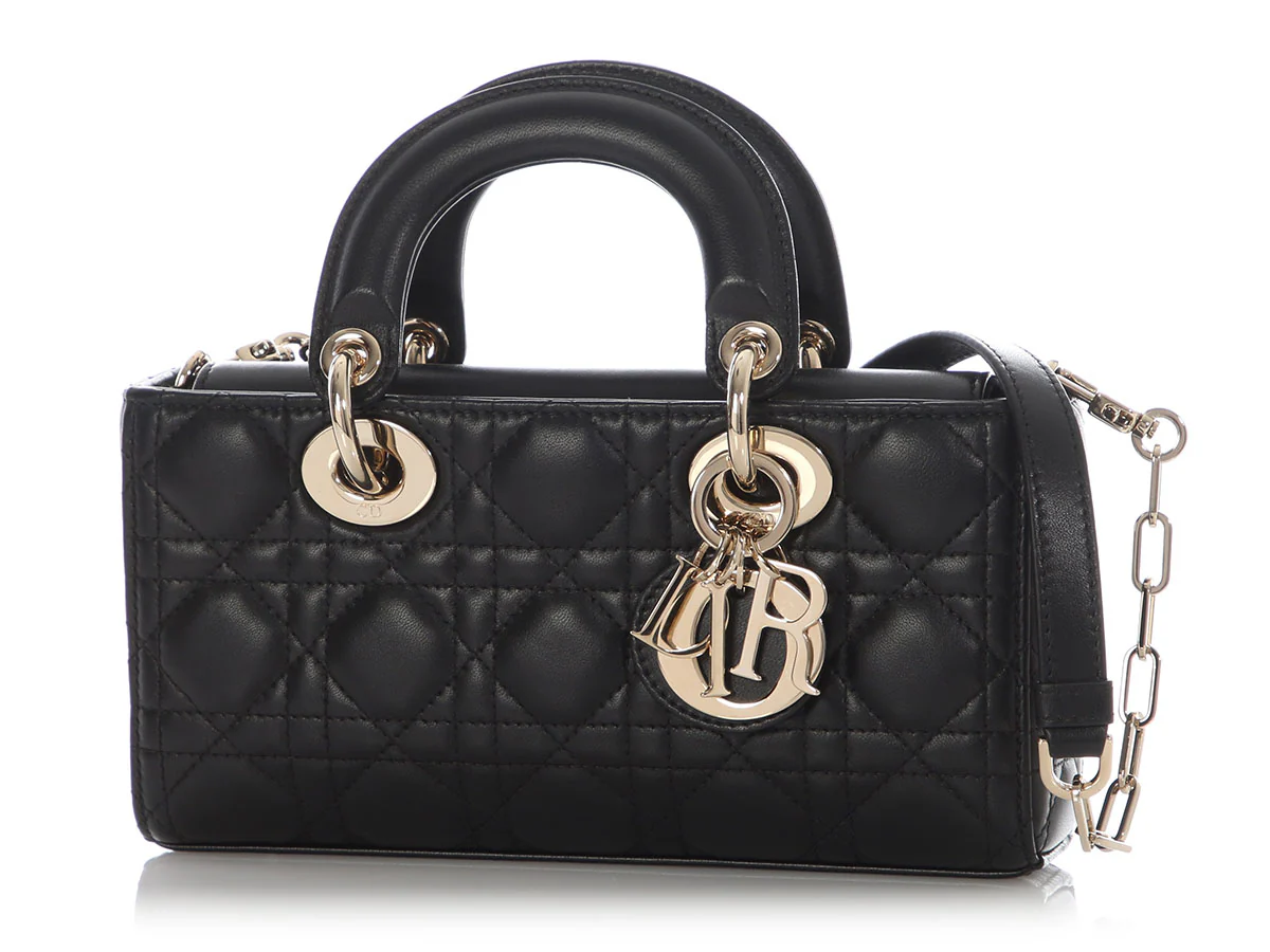 Dior Small Black Lambskin Lady D Joy - Image 2