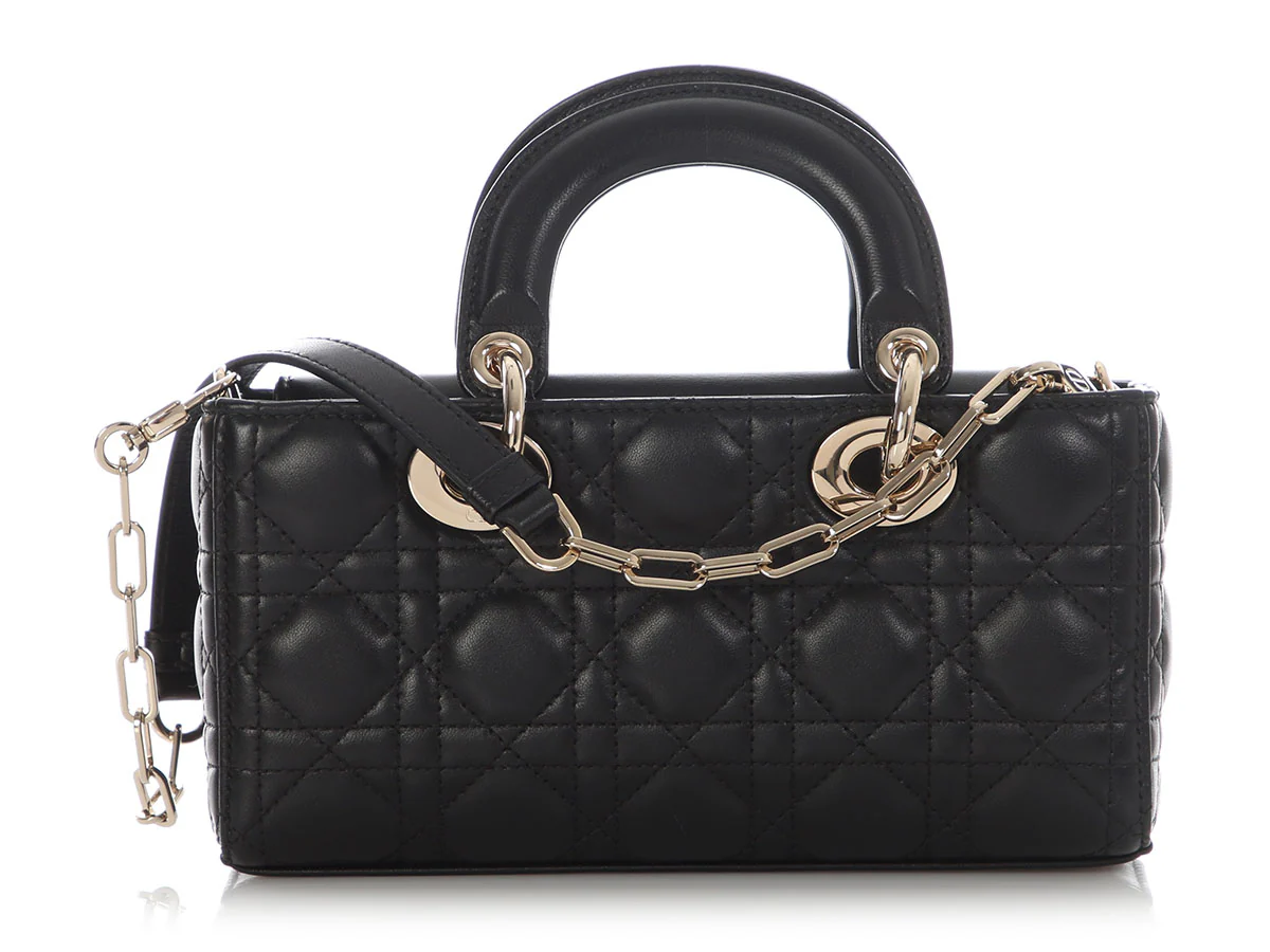 Dior Small Black Lambskin Lady D Joy - Image 4