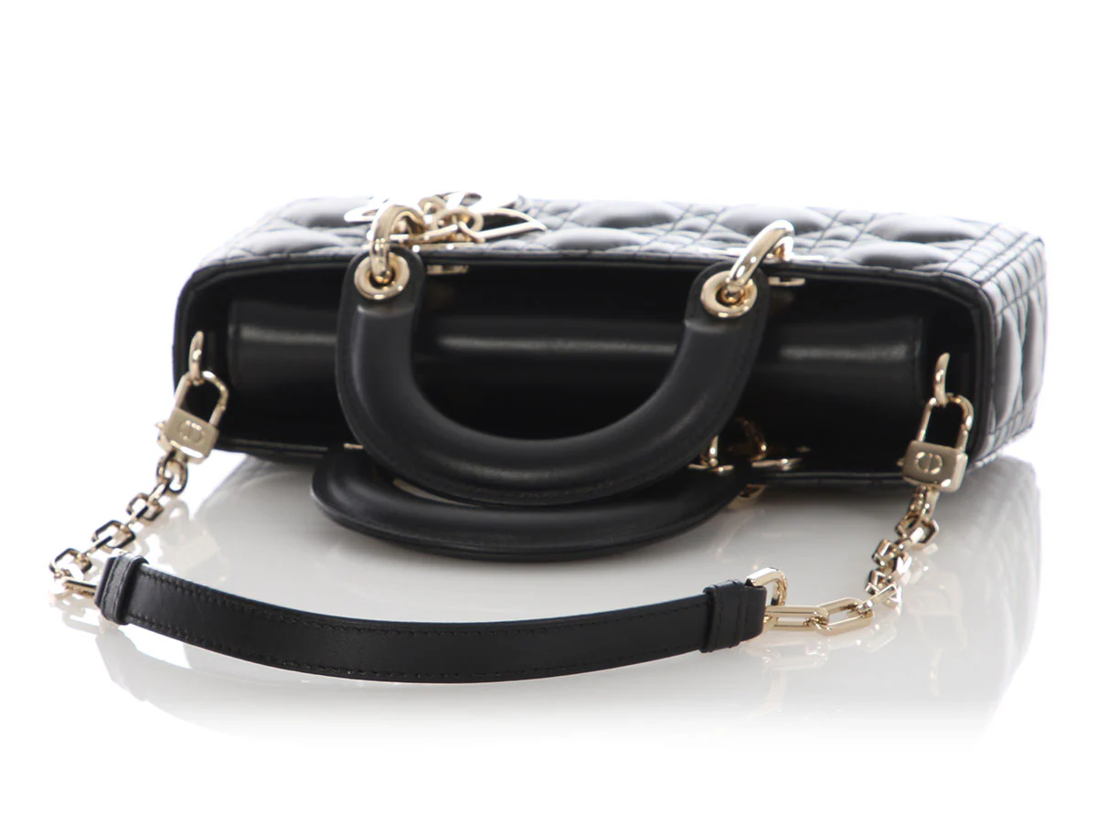 Dior Small Black Lambskin Lady D Joy - Image 7