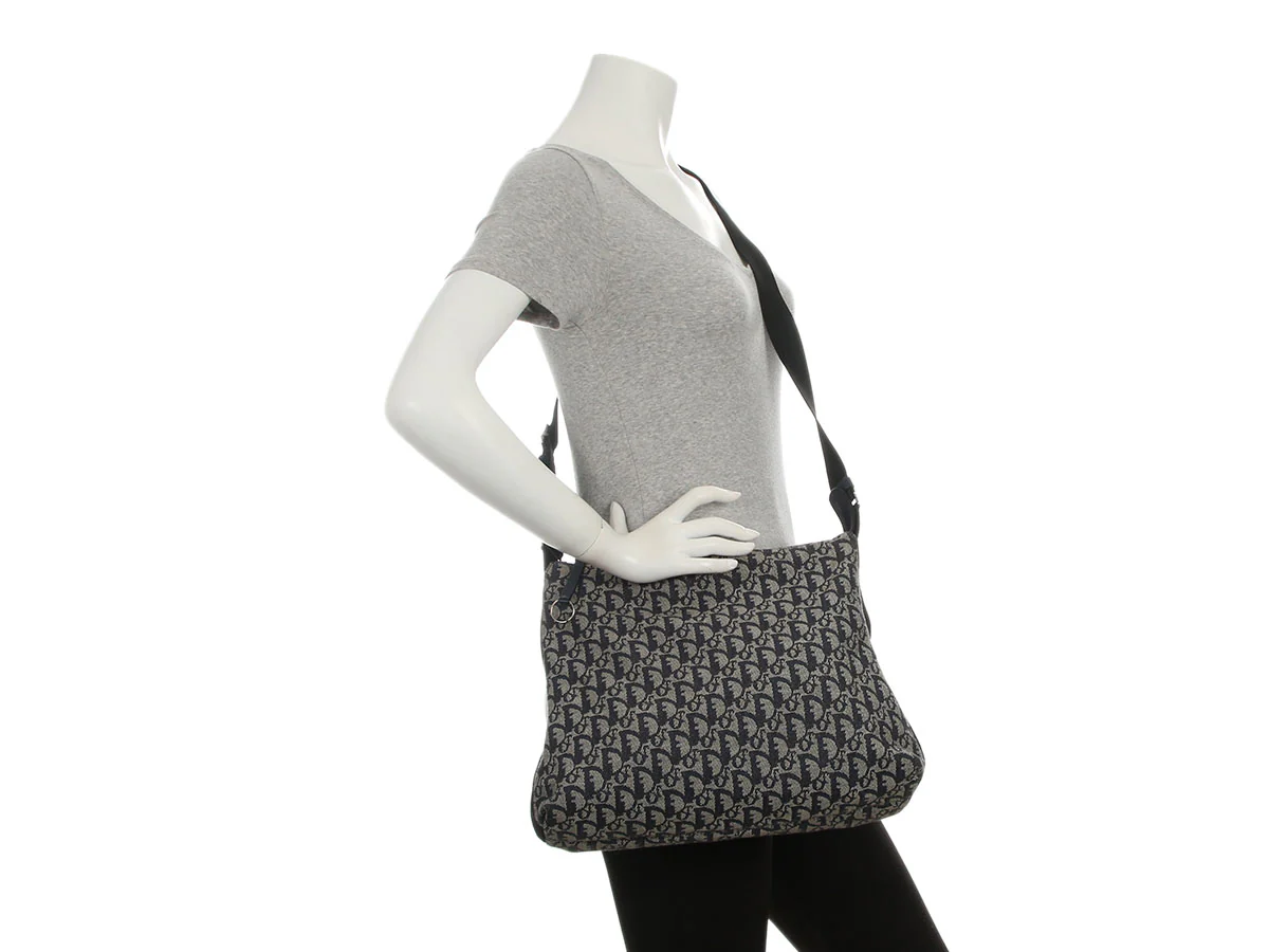 Dior Vintage Monogram Messenger Bag - Image 9