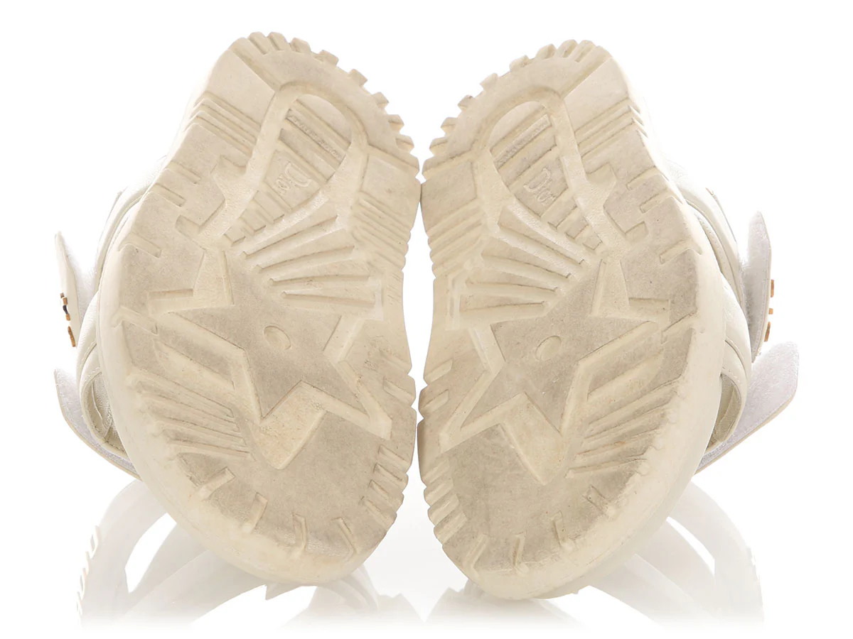 Dior White Dioract Sandals - Image 6