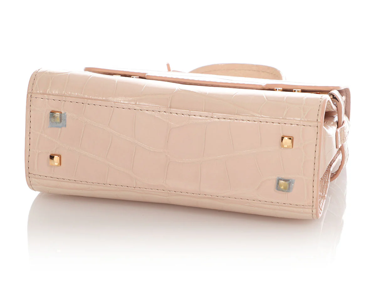 Delvaux Micro Amande Alligator Tempête - Image 7