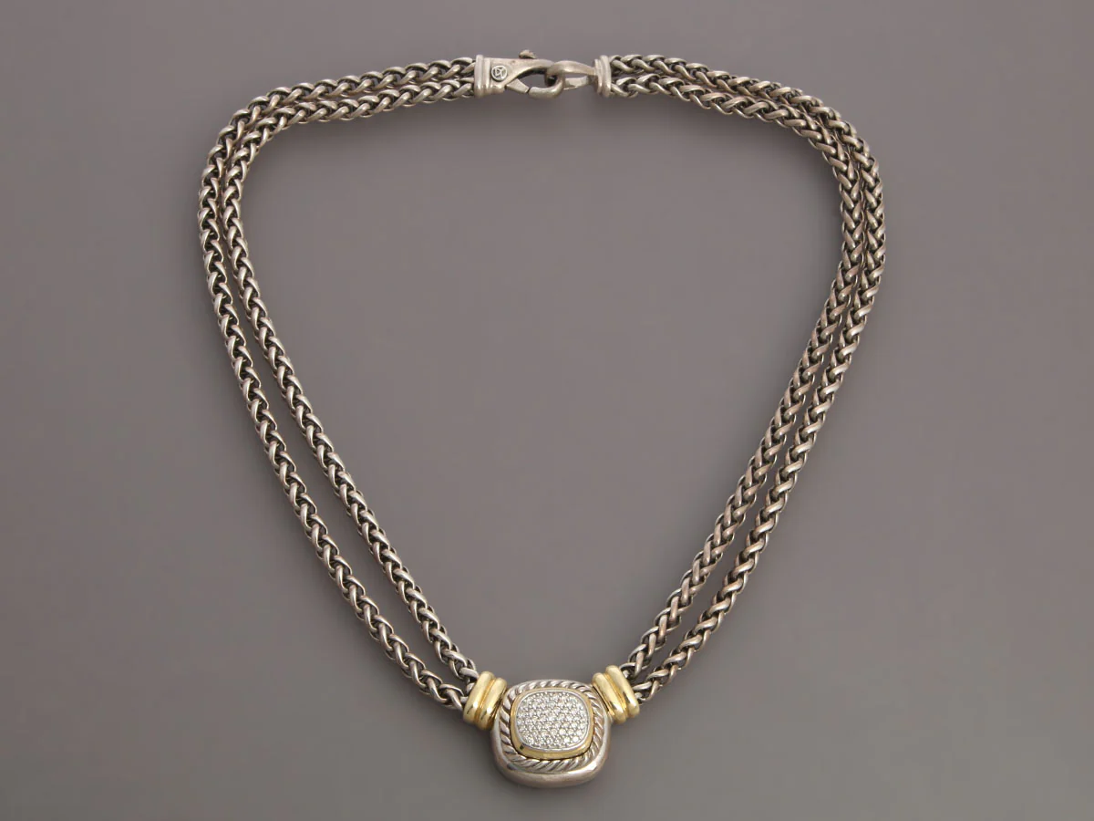 David Yurman Diamond Albion Necklace - Image 2