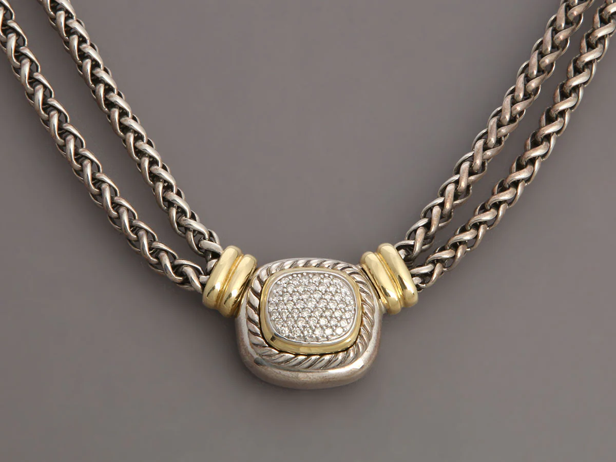David Yurman Diamond Albion Necklace - Image 3