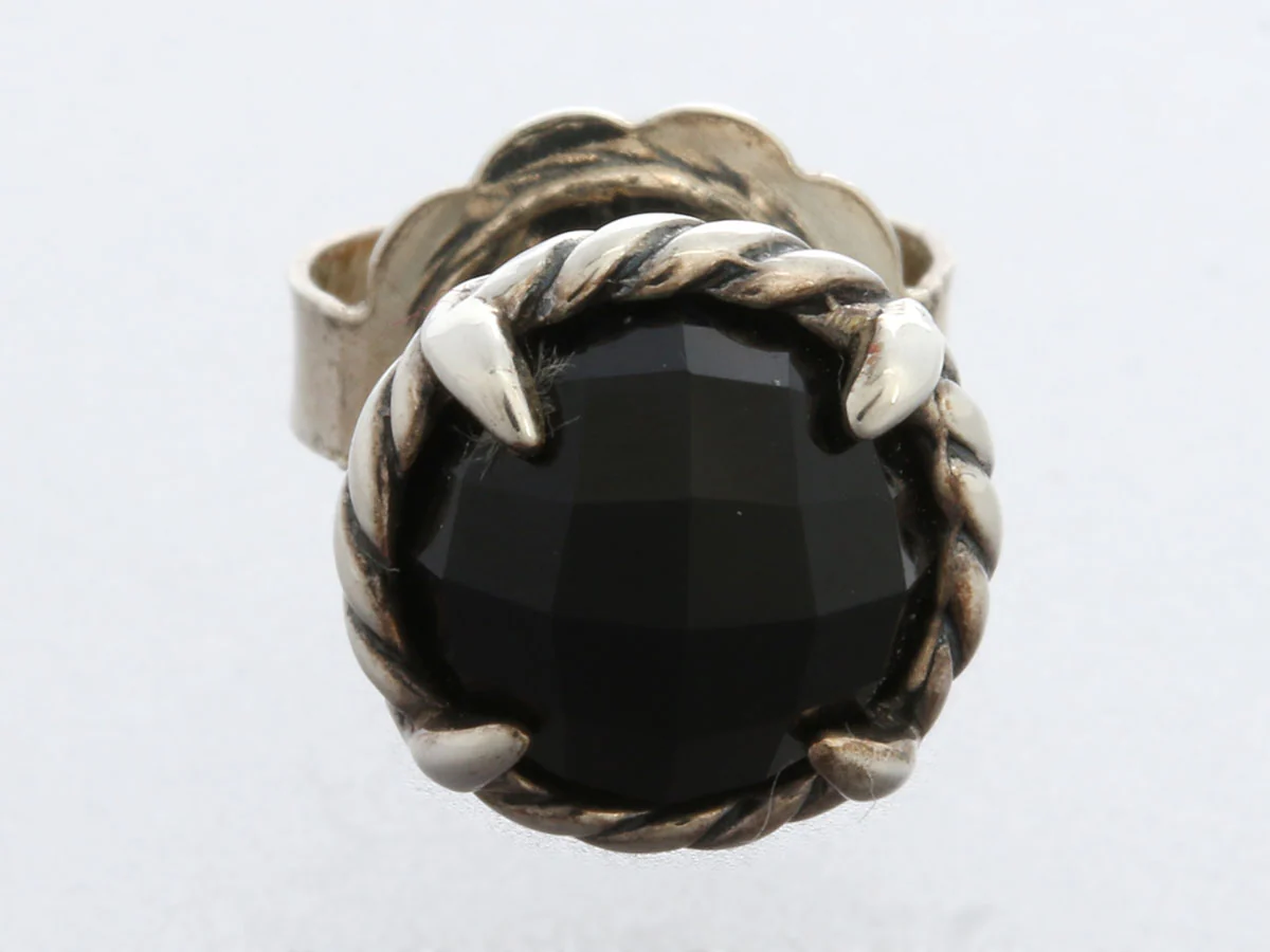 David Yurman Onyx Chatelaine Stud Earrings - Image 2