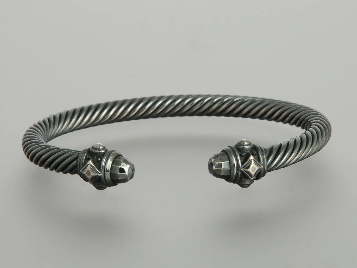 David Yurman Blackened Renaissance Cable Bracelet 4mm - Image 2