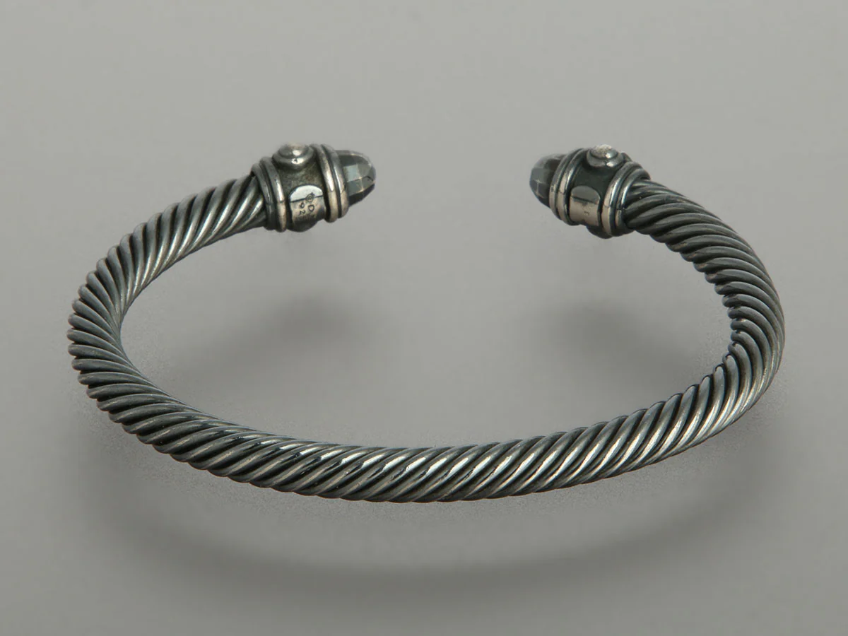 David Yurman Blackened Renaissance Cable Bracelet 4mm - Image 4