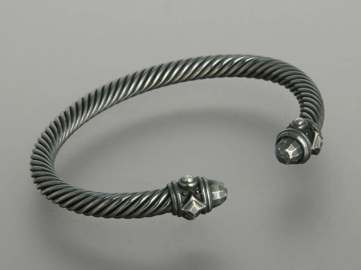 David Yurman Blackened Renaissance Cable Bracelet 4mm - Image 5