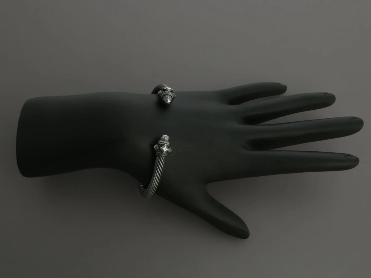 David Yurman Blackened Renaissance Cable Bracelet 4mm - Image 6