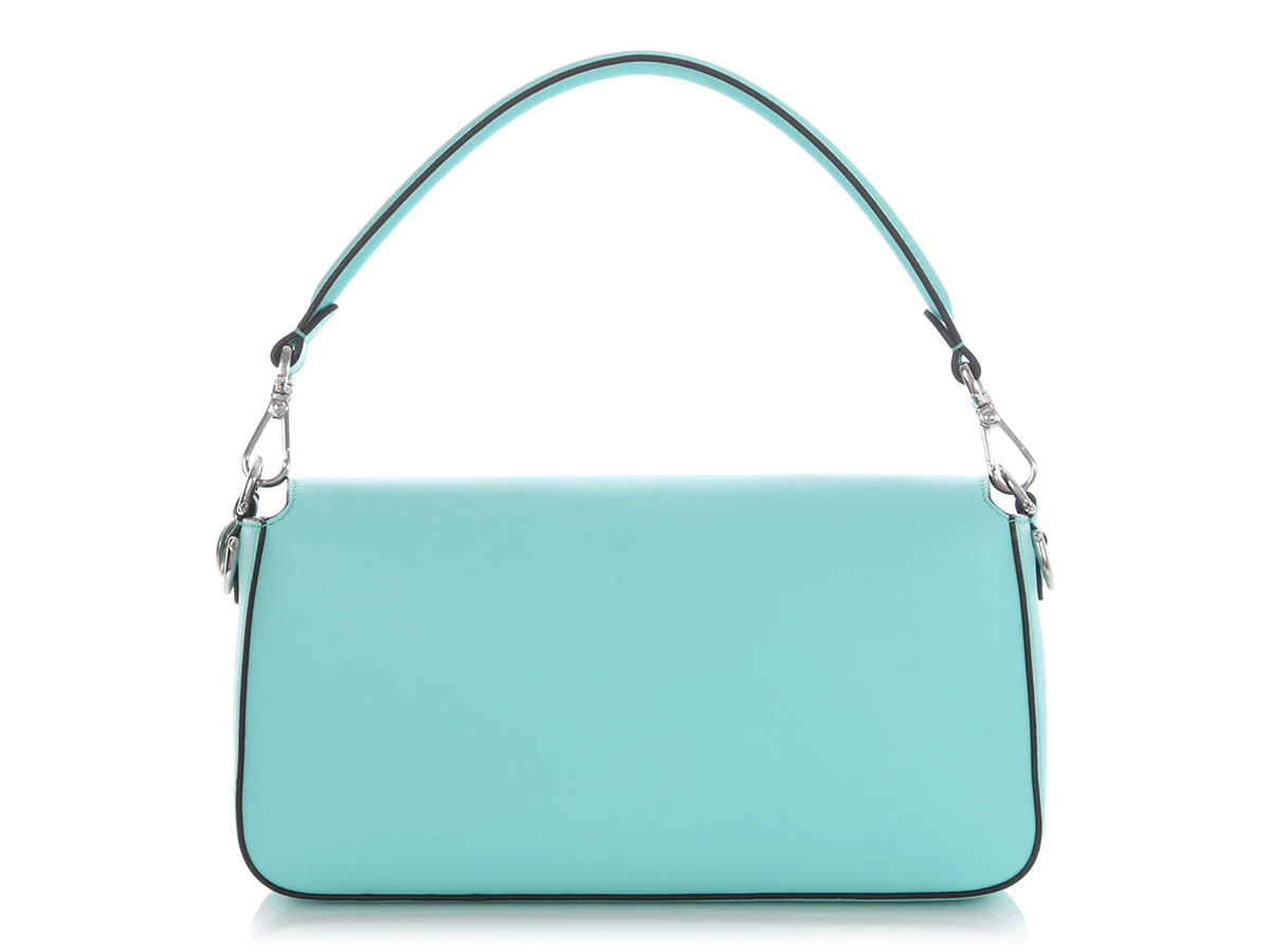 Fendi x Tiffany Medium Blue Baguette - Image 5