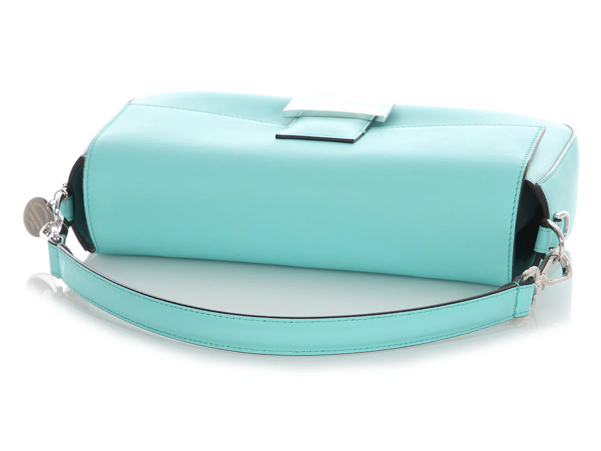 Fendi x Tiffany Medium Blue Baguette - Image 8