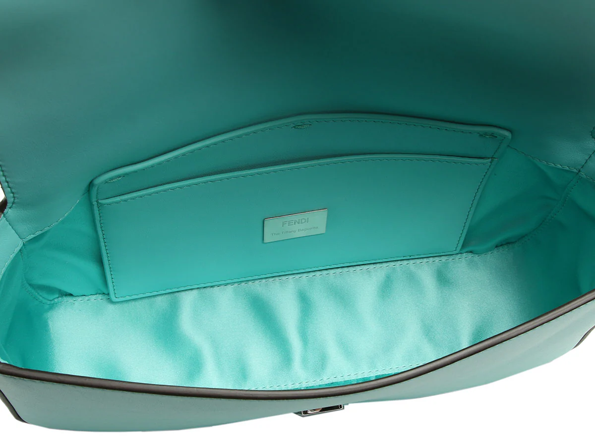Fendi x Tiffany Medium Blue Baguette - Image 9
