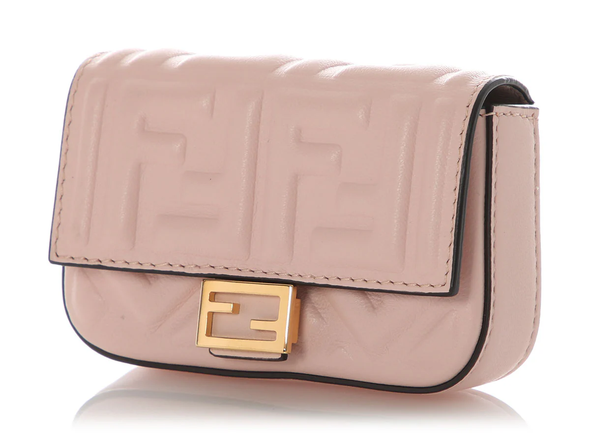 Fendi Pink Nano Baguette Charm - Image 2