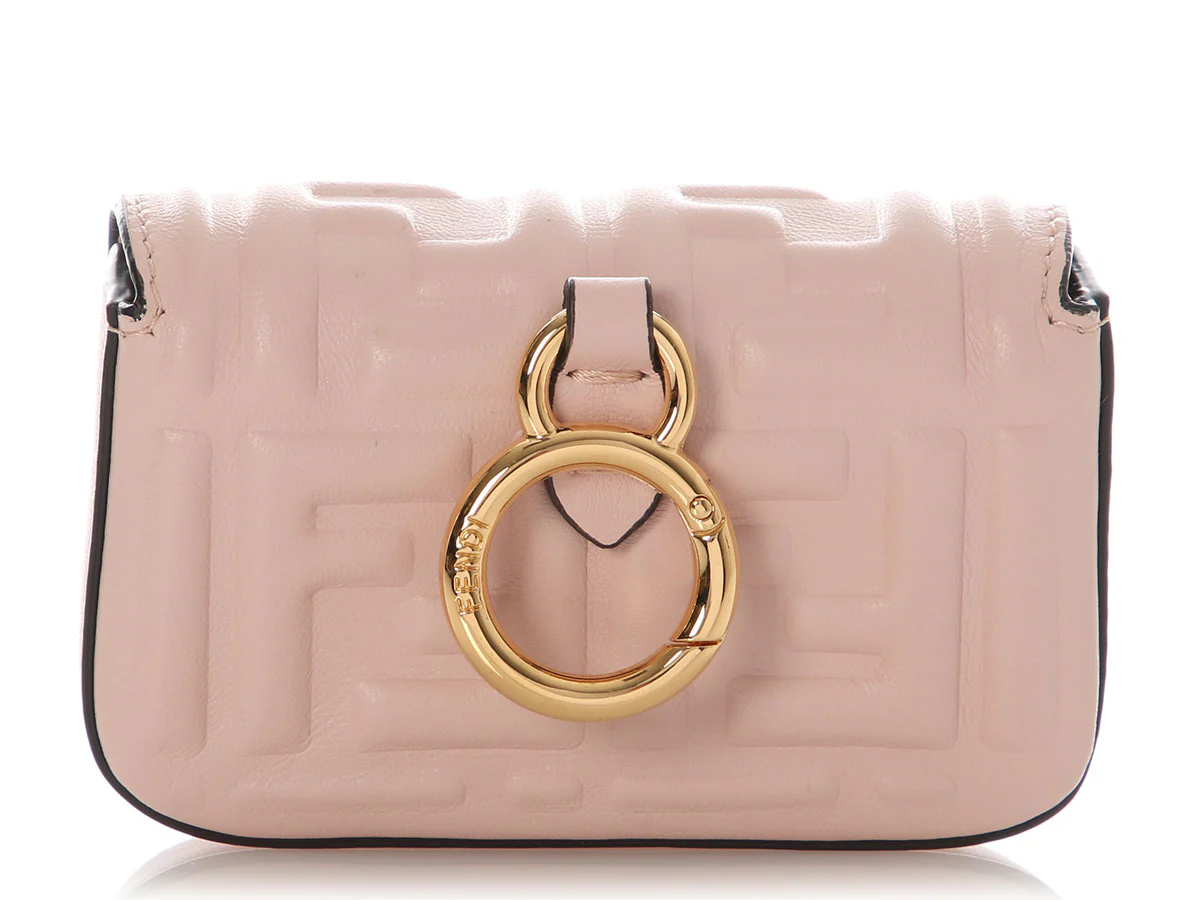 Fendi Pink Nano Baguette Charm - Image 3